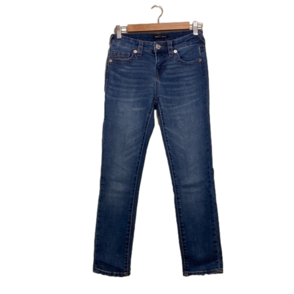 True Religion Halle Mid Rise Capri blue jeans . Size 24 Worn once .